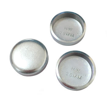 Enchufe de congelación de hierro + zinc blanco de 28 mm